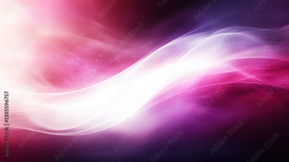 Aufkleber A Flowing Abstract Composition Featuring Gradient Colors and Light