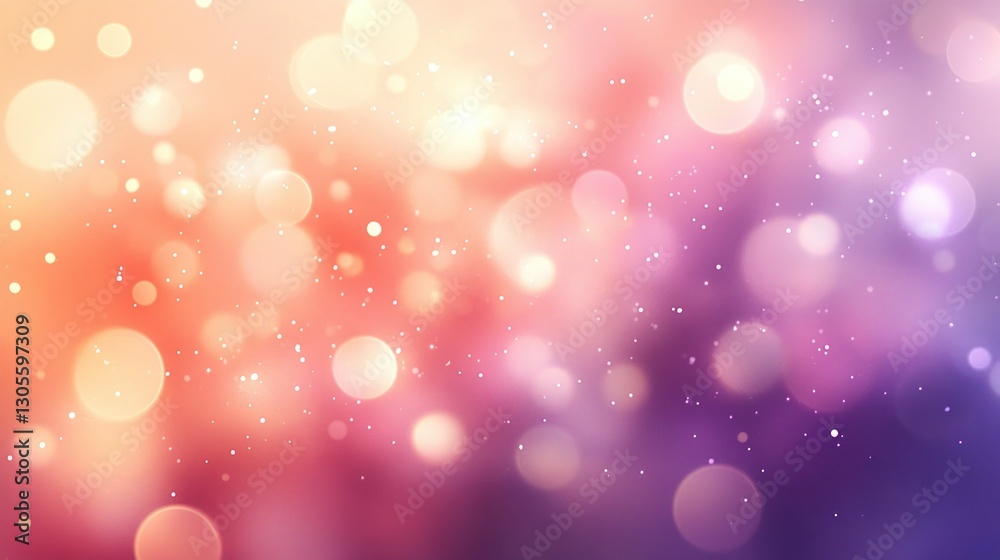 Poster Beautiful Background Displaying Glittering Bokeh Lights Of Many Colors