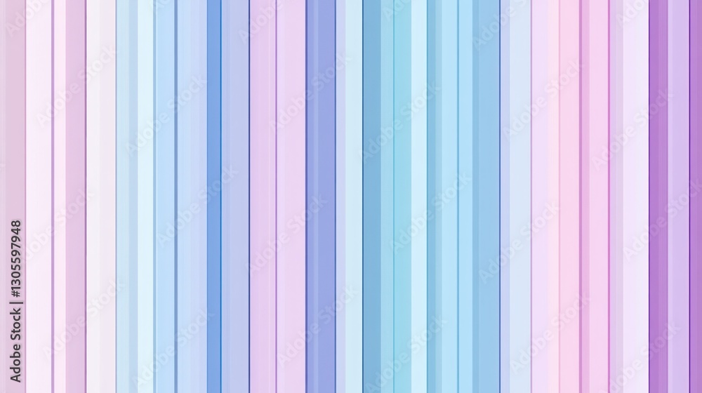 Poster Pastel colored vertical lines form a gradient background pattern