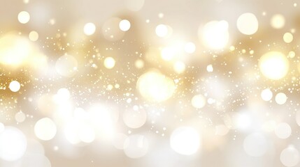 Beautiful abstract background of golden lights and sparkling particles