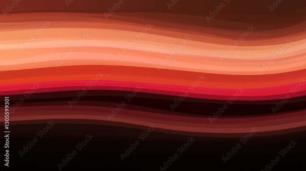 Poster Abstract colored wave patterns on a textured gradient background