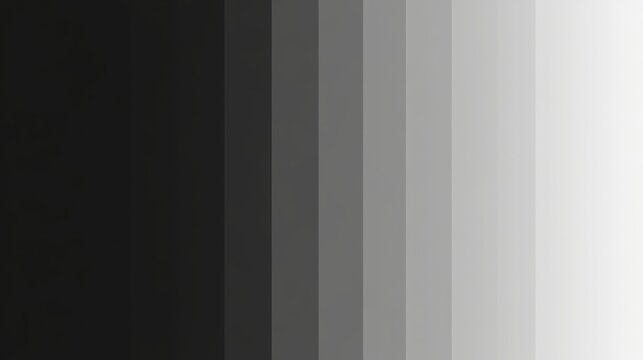 A gradient of gray scale color bands from black to white