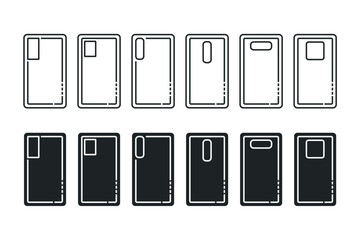 Mobile phone case icon. Illustration vector