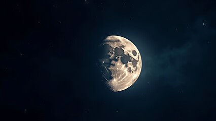 Fototapeta premium moon metamorphosis lunar cycle celestial dance