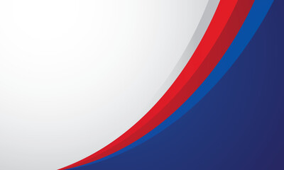 Abstract blue red and white modern banner background