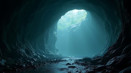 Fototapeta premium underground cave ethereal silence cool
