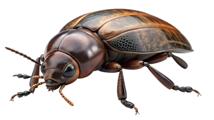 Realistic Beetle Insect Isolated on White Background as Transparent. PNG. AI GENERATED