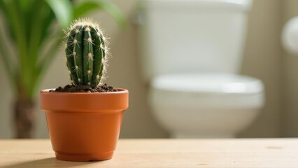 A small, spiky cactus sits in a pot, metaphorically representing discomfort or irritation.
Concept of: Unpleasantness.