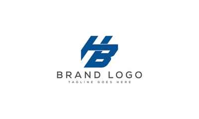 Obraz premium letter HB logo design vector template design for brand.