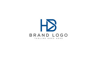 letter HB logo design vector template design for brand.