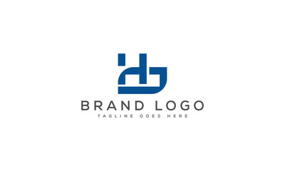 Obraz premium letter HB logo design vector template design for brand.