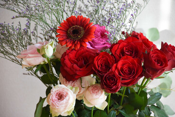 カラフルな花束