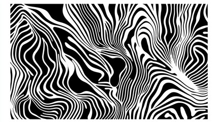 Abstract zebra-like pattern design