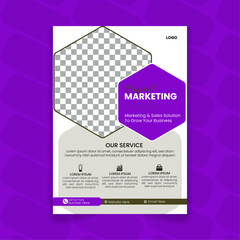 marketing business vector flyer design layout