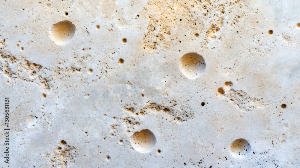 Aufkleber Travertine surface close-up displaying intricate natural texture, forming geometric abstract pattern suitable for design backgrounds