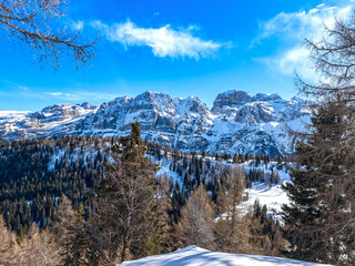 Pinzolo, ski resort in Dolomites di Brenta, Trentino, Italy