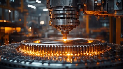 Factory Machine Processing Metal Disk