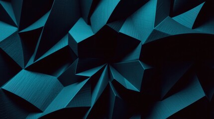 Obraz premium Crumpled Dark Blue Teal Paper Background Wallpaper