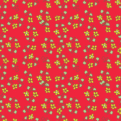 Exotic hand drawn flowers, seamless patterns with floral for fabric, textiles, clothing, wrapping paper, cover, banner, home decor, abstract backgrounds. Vector illustration.