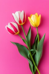 Fototapeta premium Beautiful tulip flower in Spring.