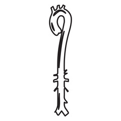 aortic blood vessels line icon