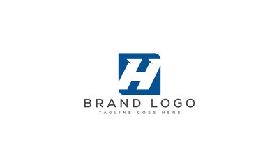 letter H logo design vector template design for brand.