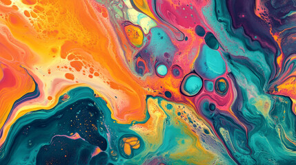 Fototapeta premium A vivid and creative abstract painting designed for posters, banners, rugs, cards, wallpapers, and digital prints