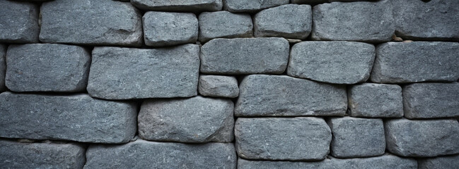 Abstract Gray stone wall background