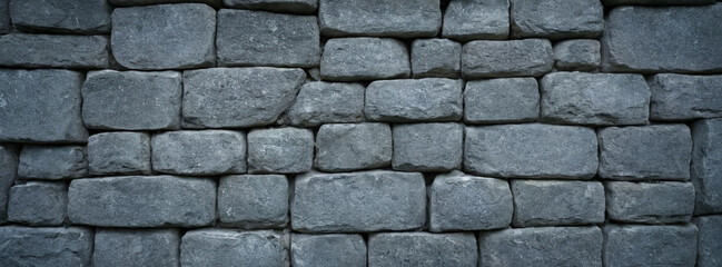 Abstract Gray stone wall background