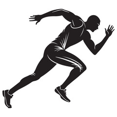 Energetic Sports Illustration with Abstract Elements