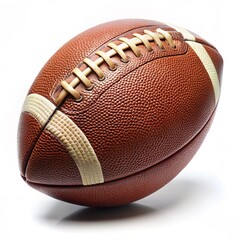 Professional football with textured leather details