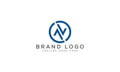 letter AV logo design vector template design for brand.