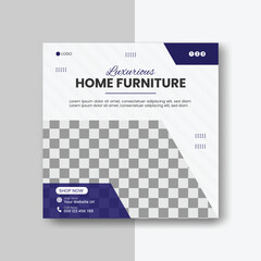 furniture social media post or ad design for online marketing on social media 