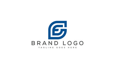 letter GE logo design vector template design for brand.