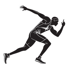 Energetic Sports Illustration with Abstract Elements