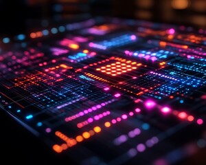 Glowing Circuit Board Tech Abstract (1)