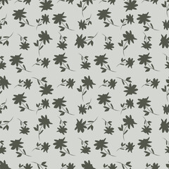 Elegant floral pattern in small hand draw flowers. Liberty style. Floral seamless background for fashion prints. Vintage print. Seamless vector texture. Spring bouquet.