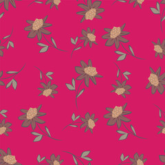 Elegant floral pattern in small hand draw flowers. Liberty style. Floral seamless background for fashion prints. Vintage print. Seamless vector texture. Spring bouquet.