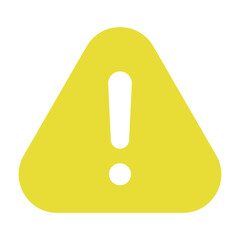 Warning danger icon. Vector. Caution alarm alert set, triangle warn sign , attention vector icon, red yellow black color