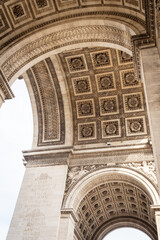 Under the arches of the Arc de Triomphe in Paris - 7