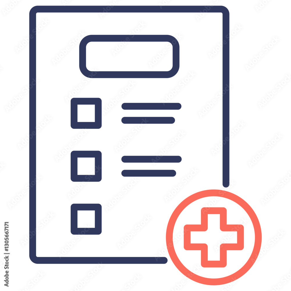 Poster add task dual tone icon