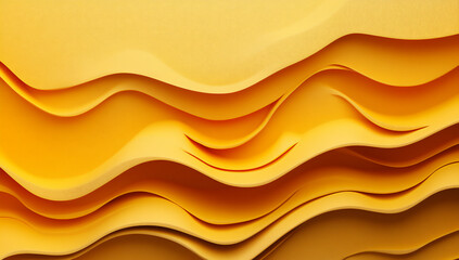 Fototapeta premium yellow paper with waves and curves,