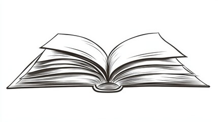 Book icon. simple thin line vector icon