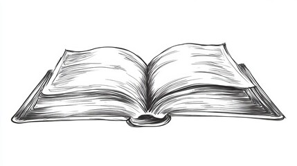 Obraz premium Book icon. simple thin line vector icon