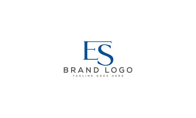 Obraz premium letter ES logo design vector template design for brand.