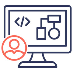Software Engineer Dual Tone Icon