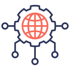 Central Dual Tone Icon