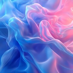 Pastel fabric swirls, digital art