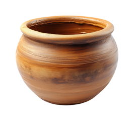 Clay pot creation artisan workshop art. Isolated on transparent background, png.