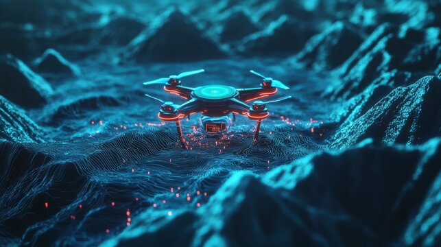 Advanced AI-powered Drone Mapping Geographical Lands.
